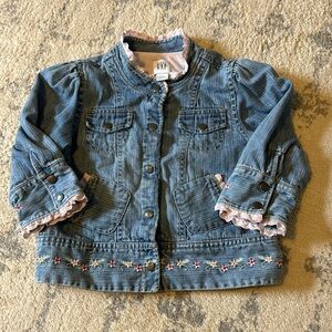 GAP 18-24 month floral embroidered jacket